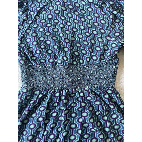 Urban Outfitters Blue Teal Retro Style Mini Dress Short Sleeve Size Small NWOT - Picture 6 of 10